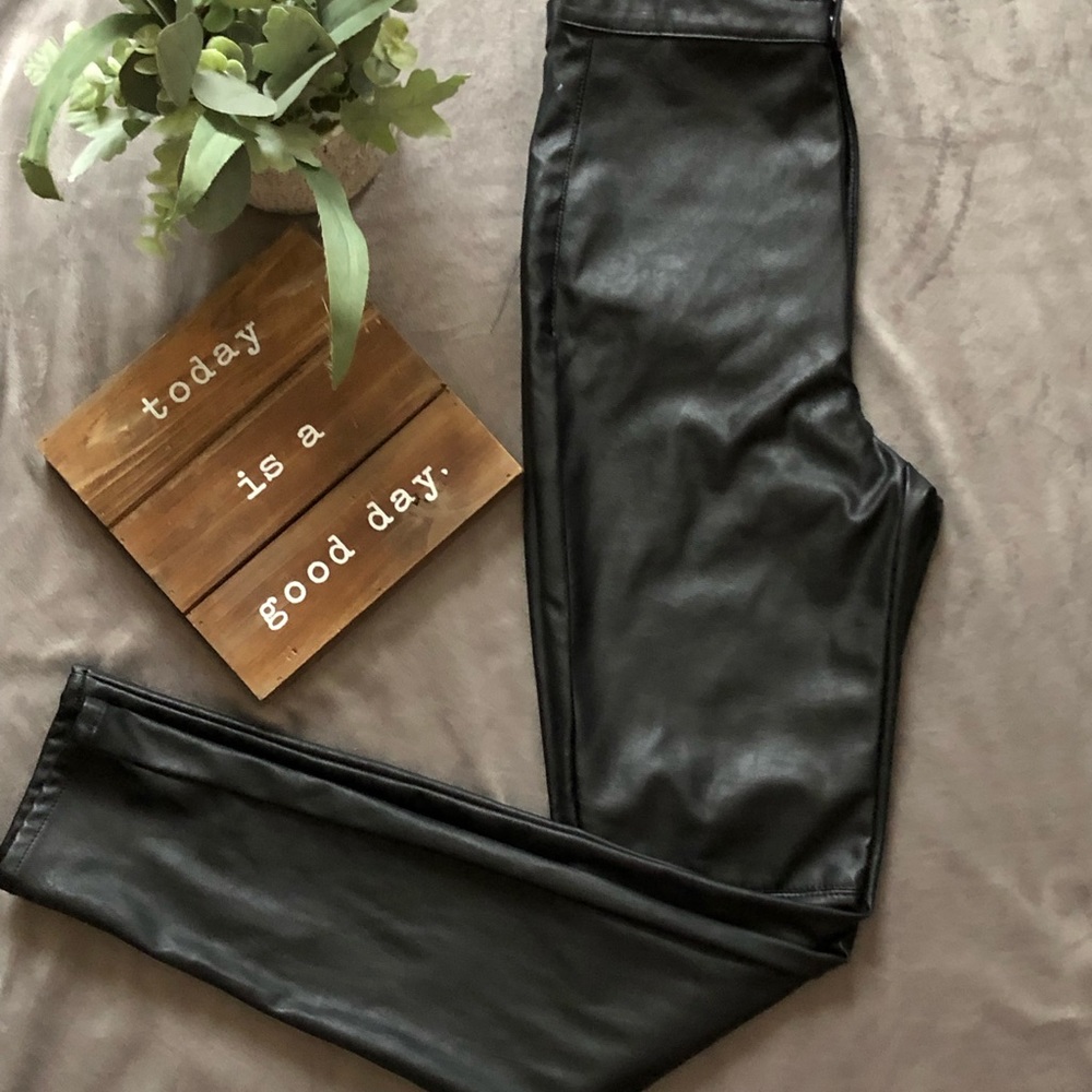 Divided Faux leather trousers
